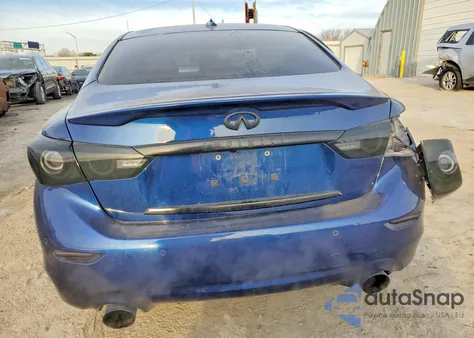 2016 Infiniti Q50 Red Sport 400 из США, поврежденный, VIN JN1FV7AP2GM421563